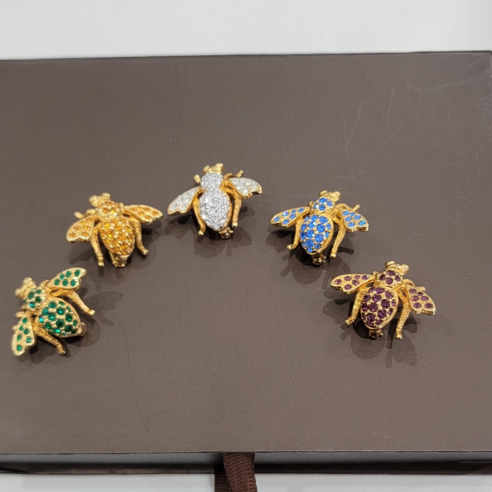 5 Joan Rivers Bee brooches